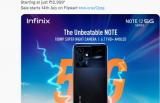 传音Infinix Note 12 5G系列海外发布，性价比不俗